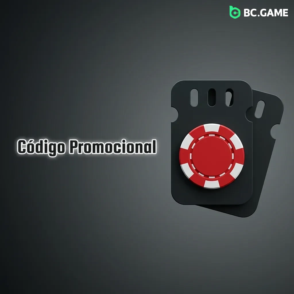 BC Game promotional code entry interface showing bonus activation and free spins redemption process