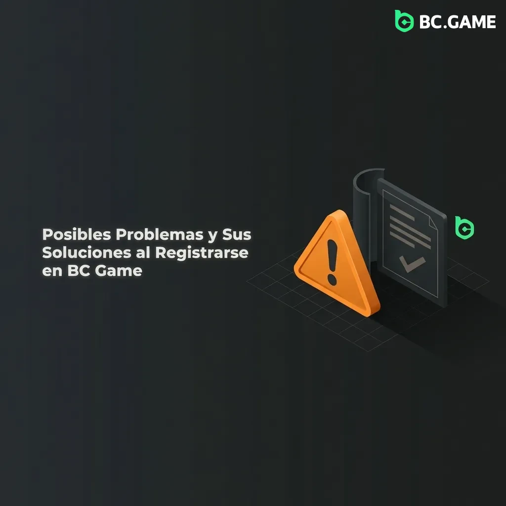 Table showing common BC Game registration problems and their solutions including verification codes and form errors