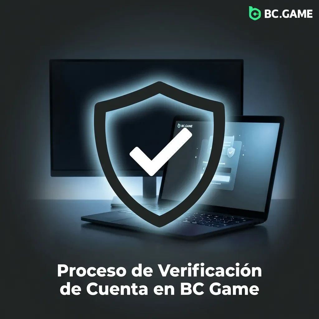 Pasos del proceso de verificación de cuenta en BC Game mostrando documentos requeridos y tiempo de revisión