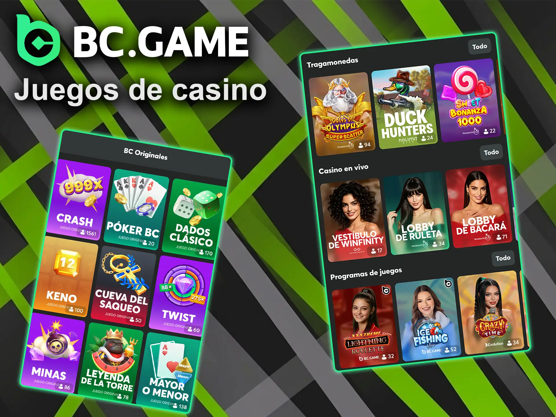Disfrute de la navegación fluida y las funciones de juegos de casino optimizadas en BC Game.
