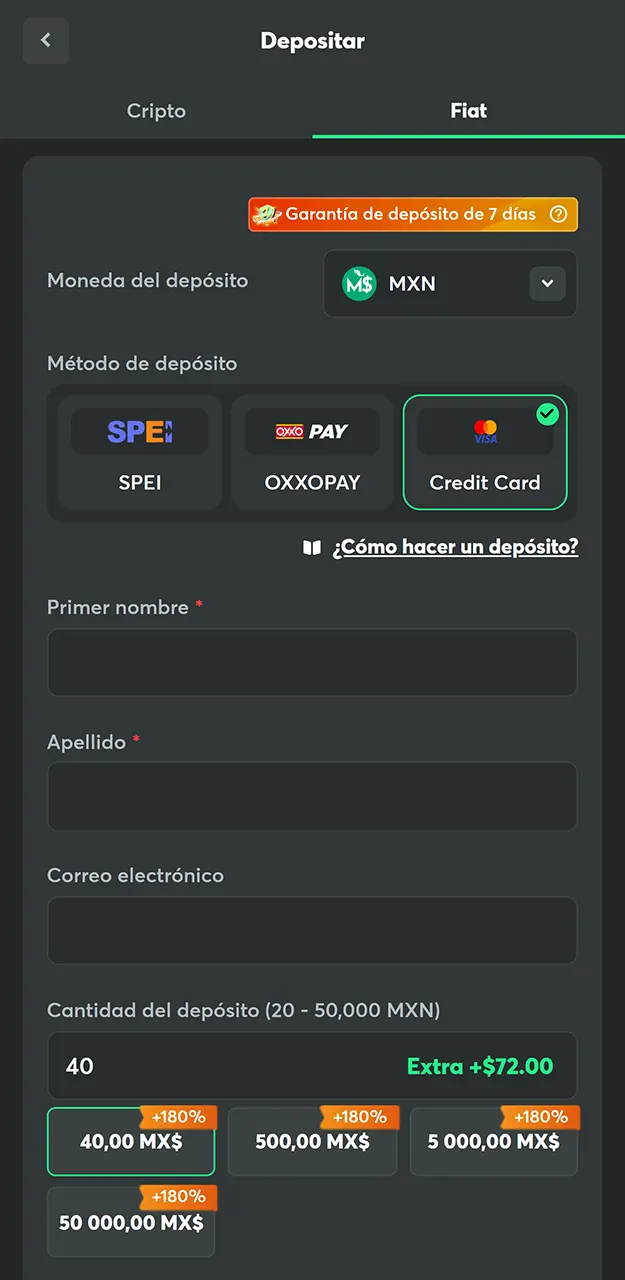 Recarga tu cuenta y obtén un bono con el código promocional de BC Game.