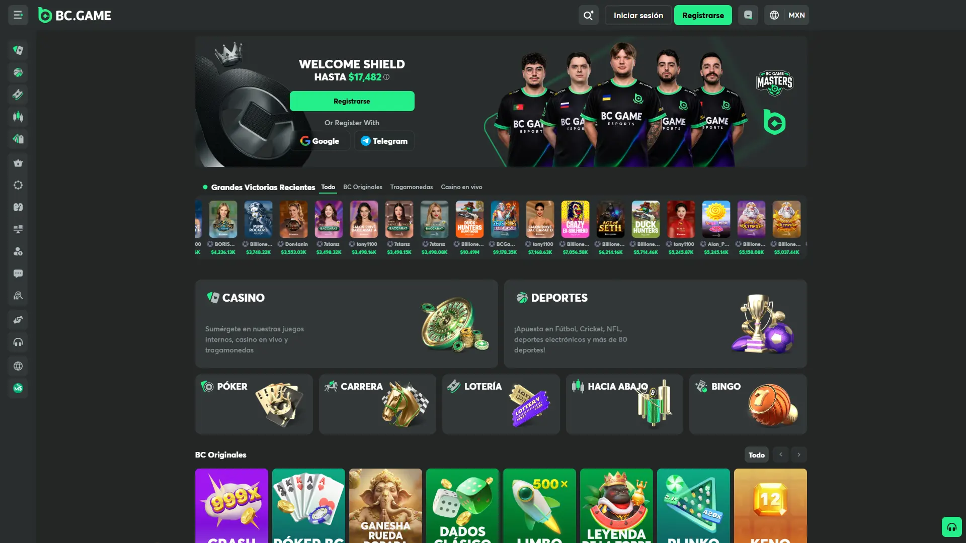 Descubre todo el potencial de las apuestas y los casinos online en BC Game.