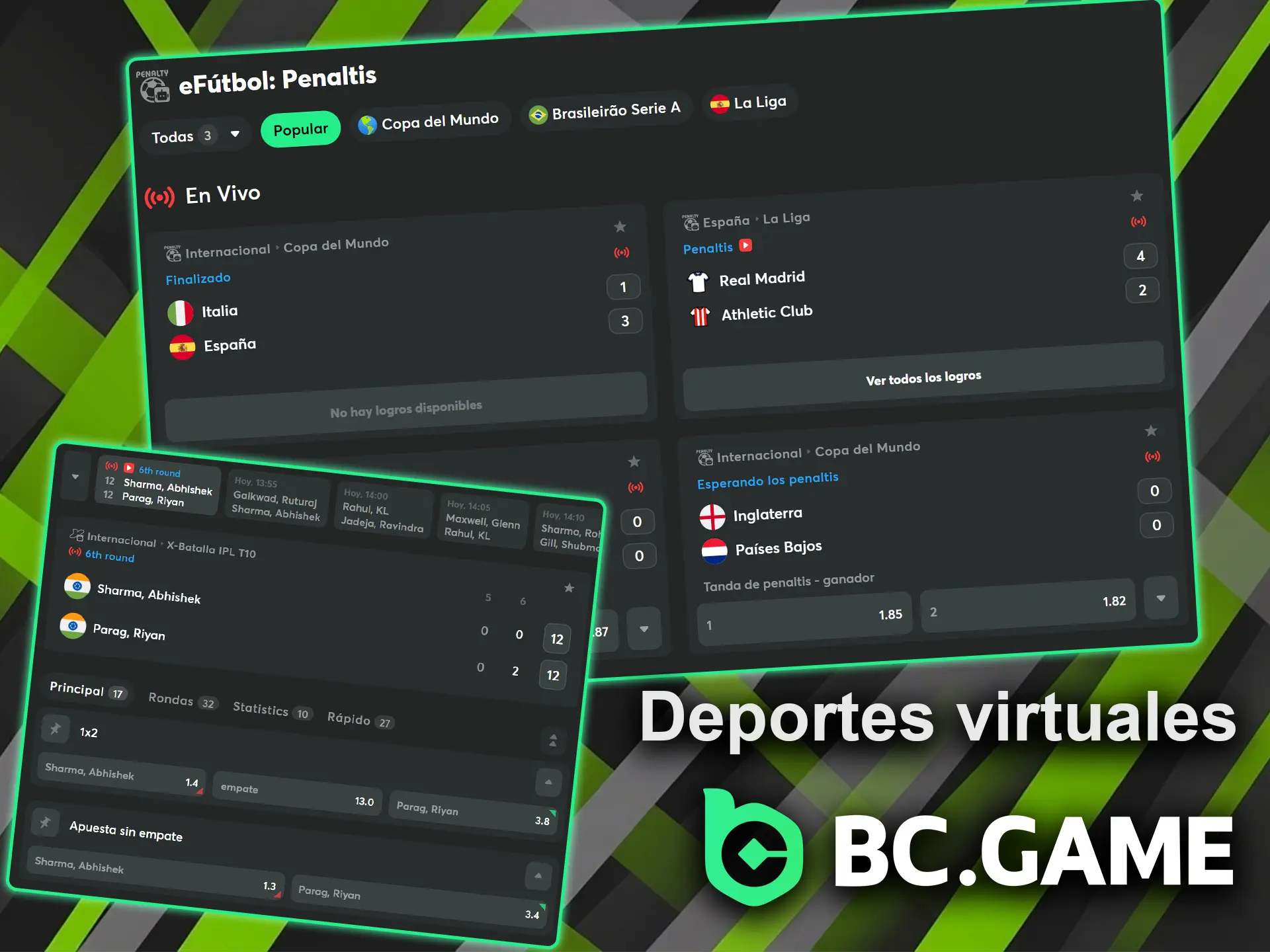 Disfruta de las apuestas en deportes virtuales en BC Game.