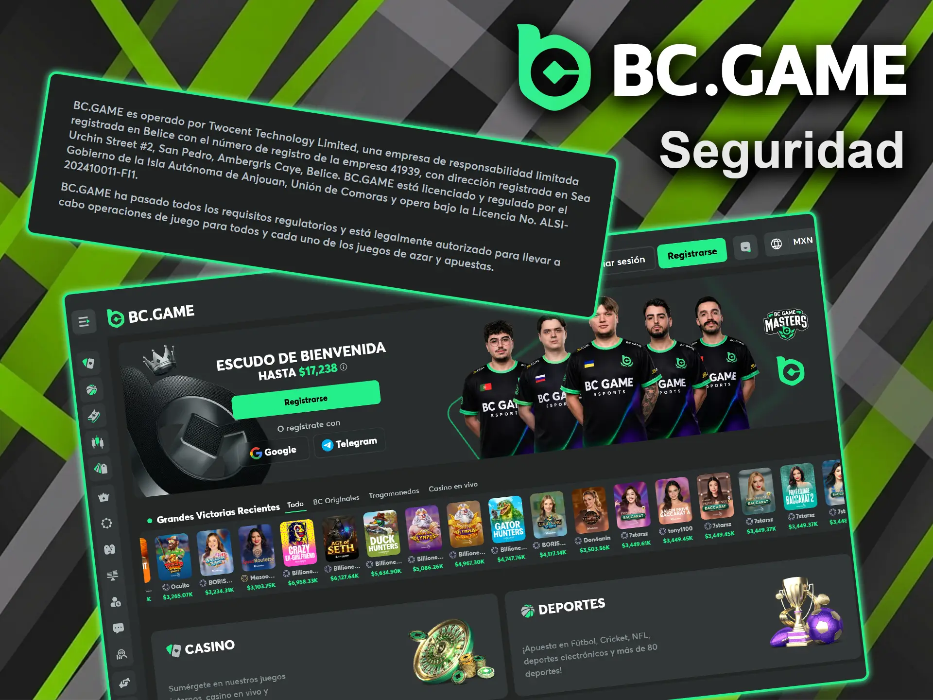 Descubre la seguridad de la plataforma BC Game.