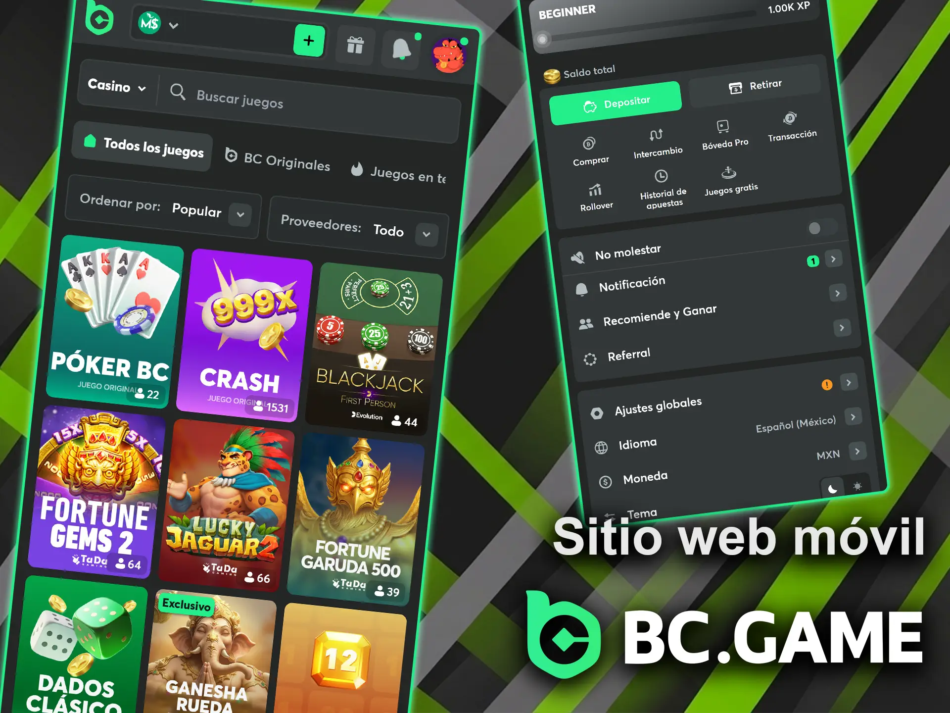 Juega directamente desde el navegador sin necesidad de descargar la aplicación en BC Game.