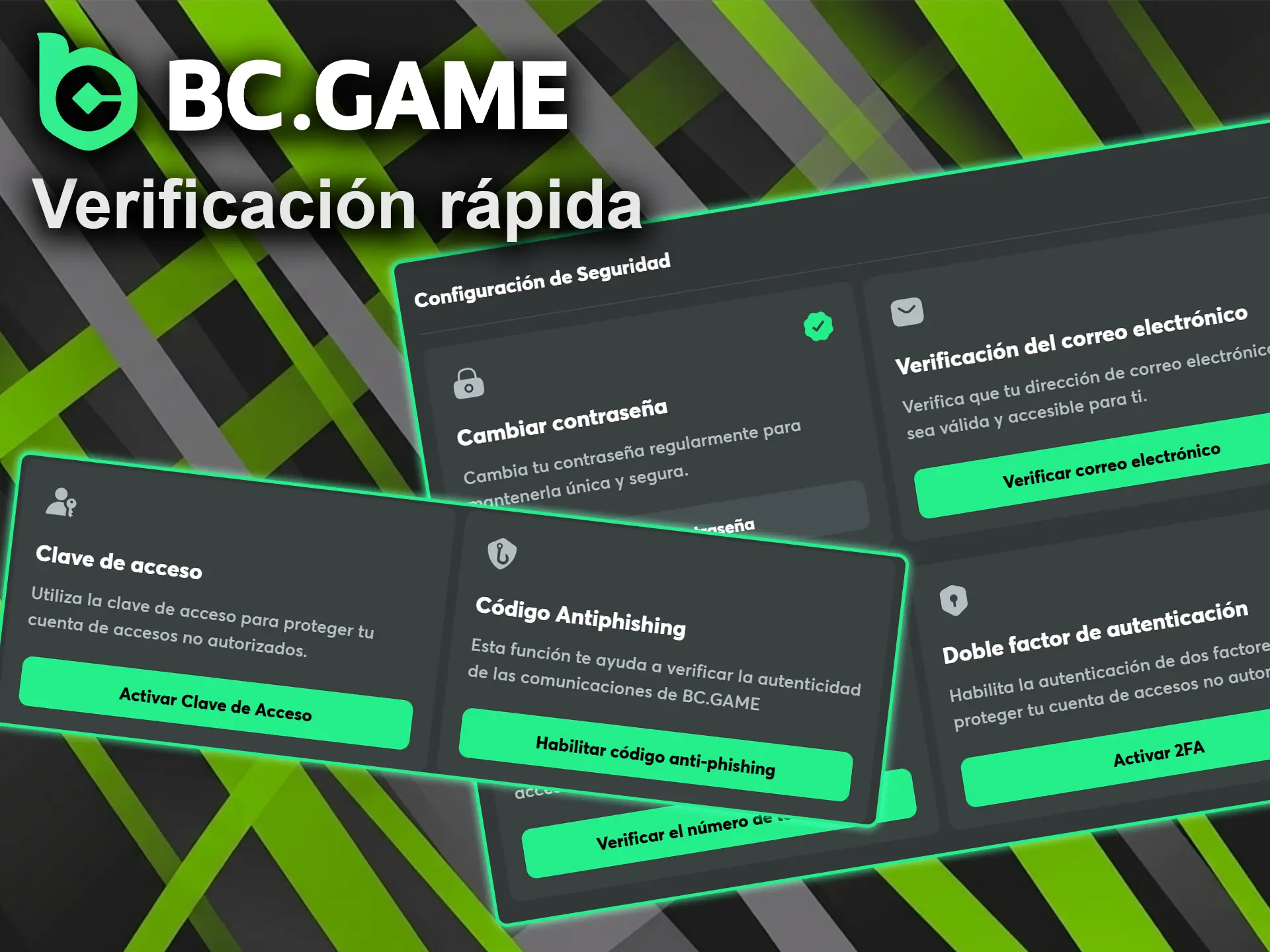 Siga el proceso de verificación rápida para habilitar sus retiros de fondos en BC Game.