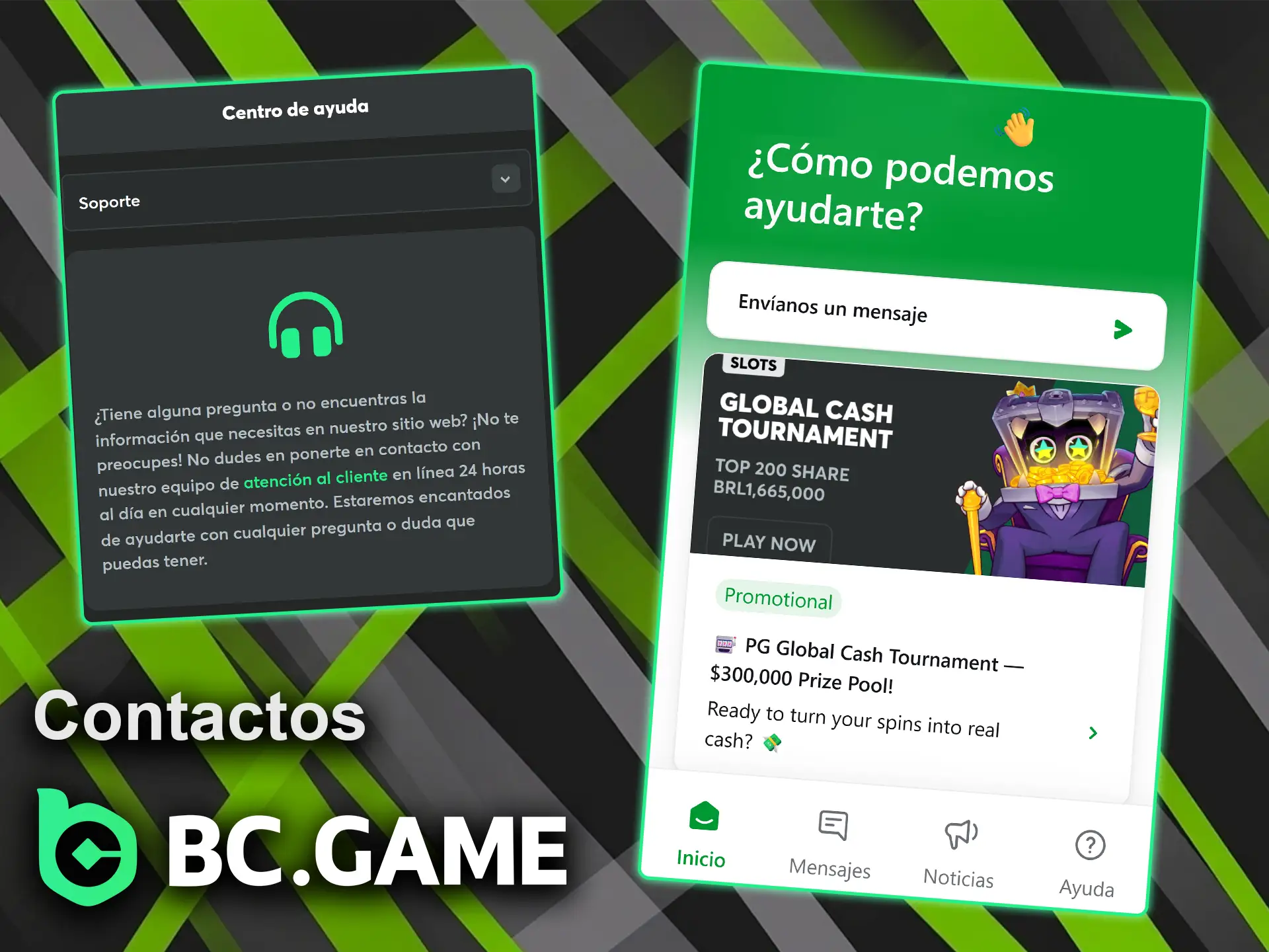 Utilice los diferentes canales de comunicación y contactos de atención al cliente para resolver dudas en BC Game.