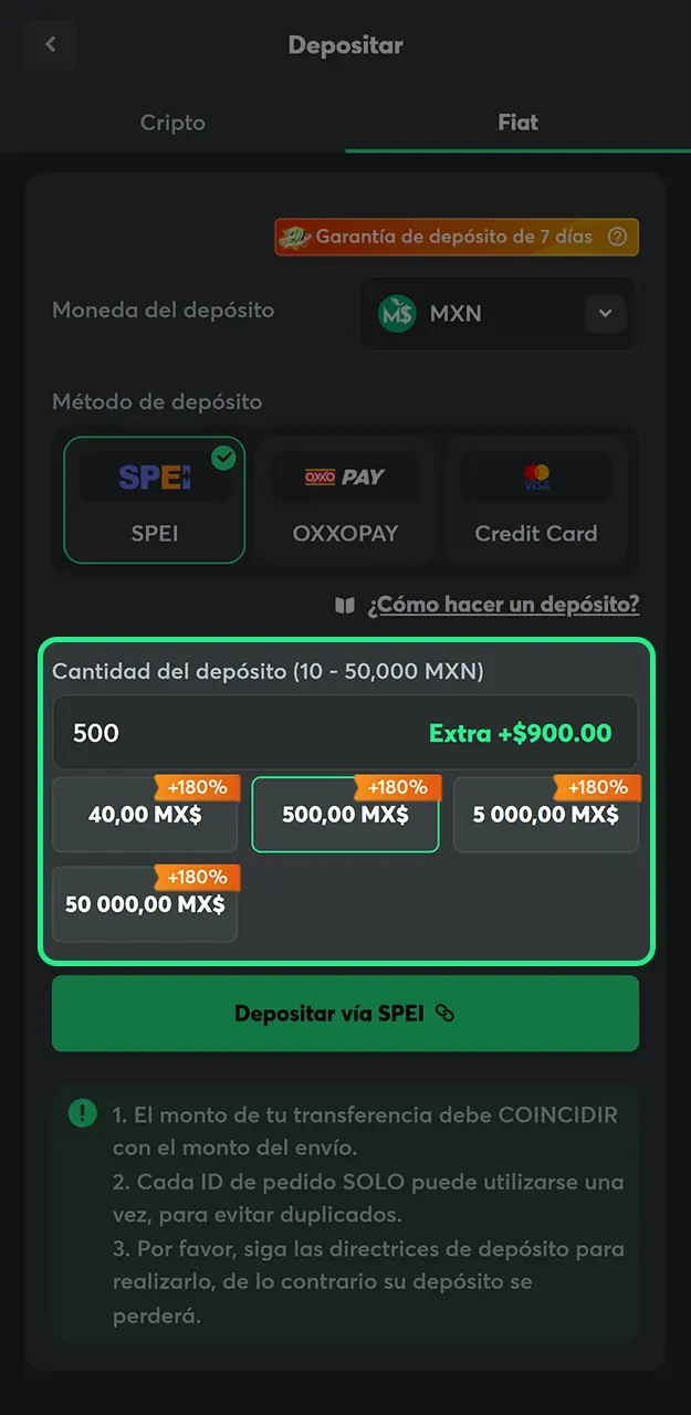 Recarga tu cuenta en BC Game de la forma que te resulte más cómoda.