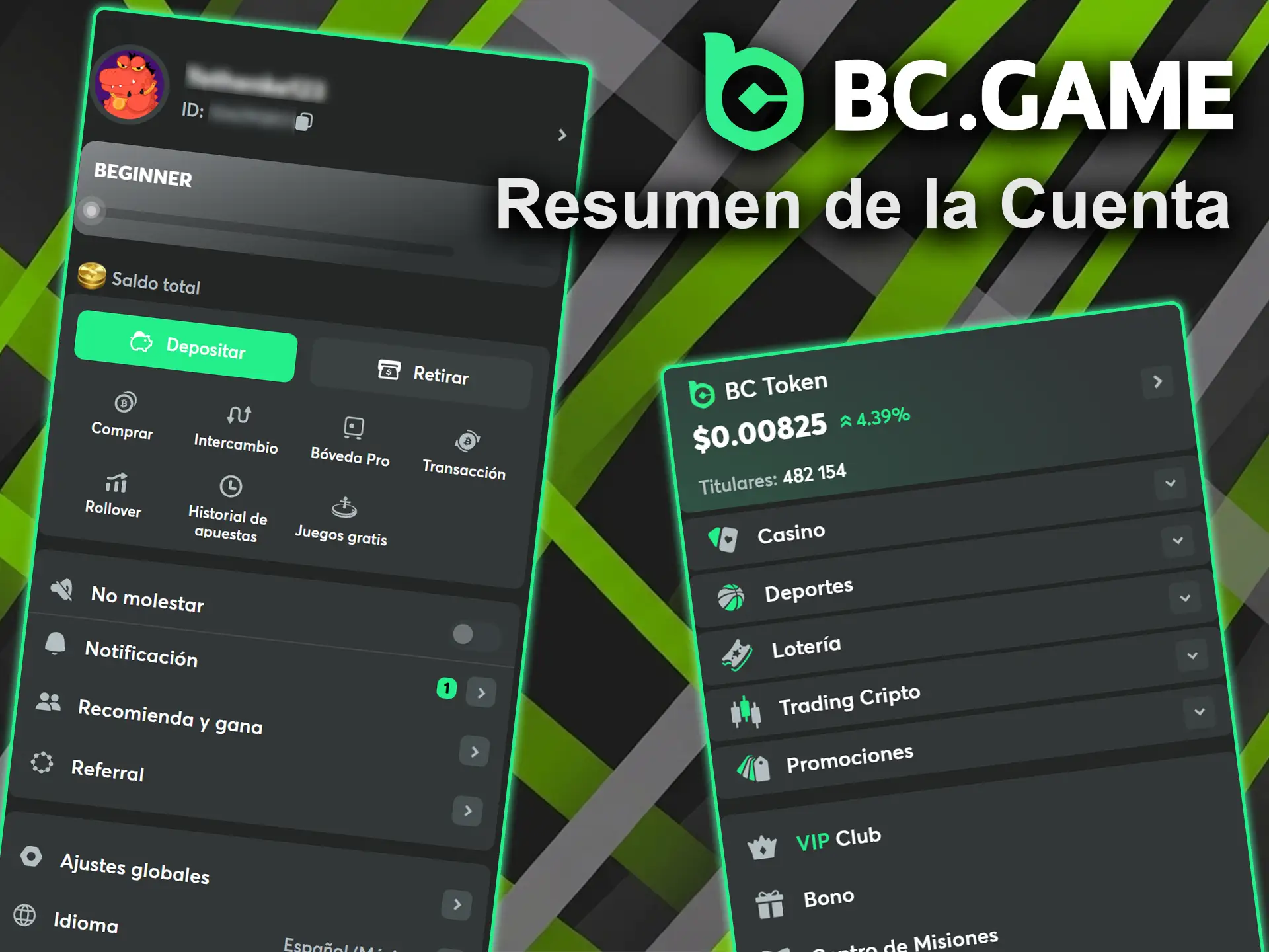 Descubre todo lo que necesitas saber sobre tu cuenta y tus estadísticas en BC Game.