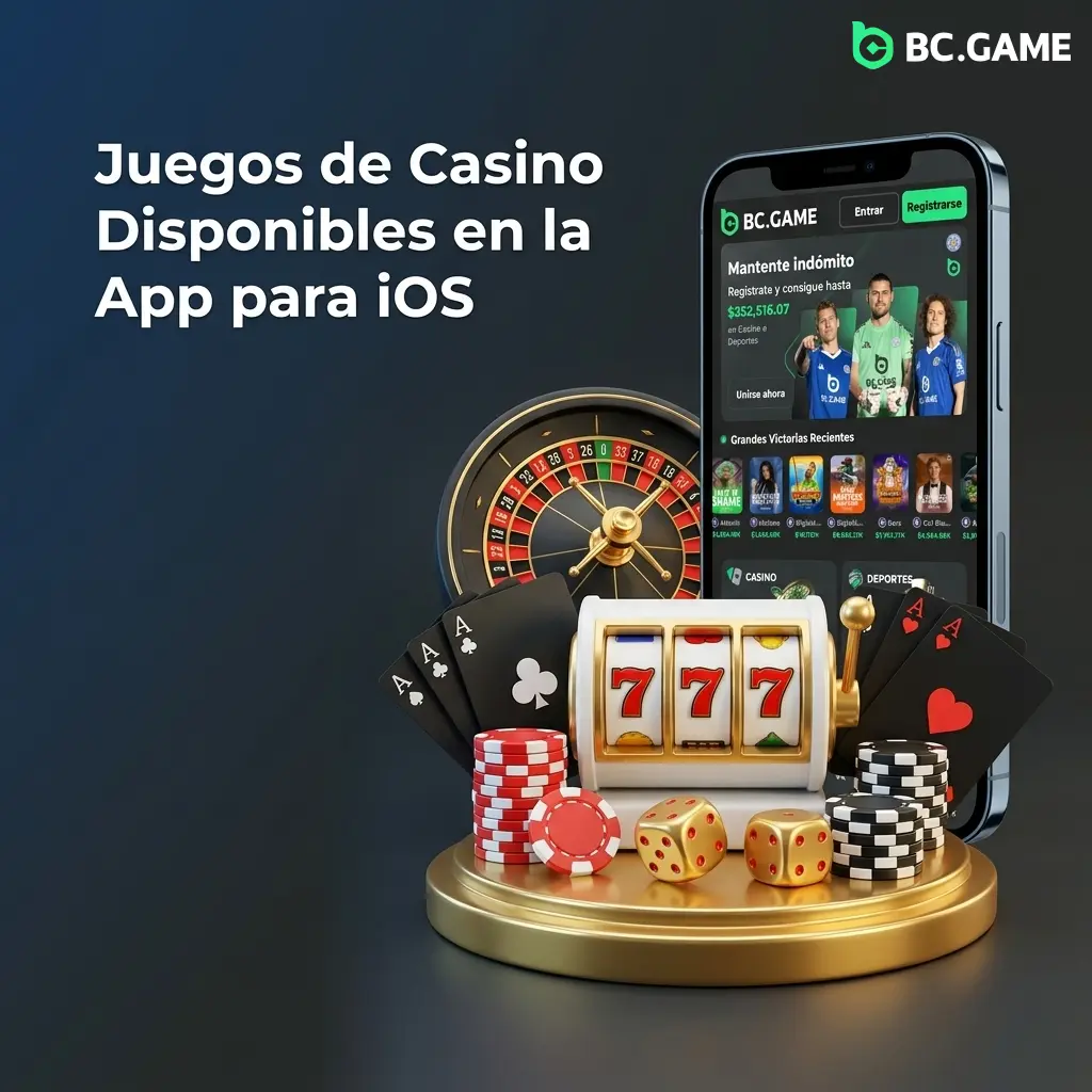 Más de 8,000 juegos de casino en la app iOS de BC Game: tragamonedas, ruleta, blackjack y crash games