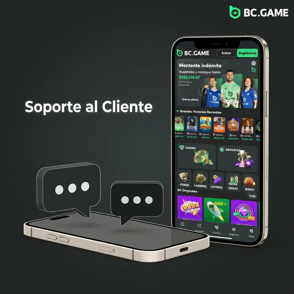 Soporte al cliente de BC Game disponible 24/7 por chat en vivo, correo, Telegram y centro de ayuda multilingüe